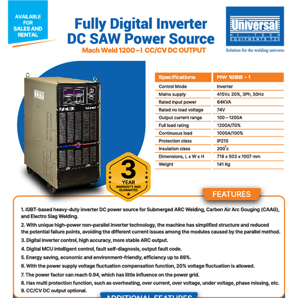 Saw welding machine from universal hi tech euipments