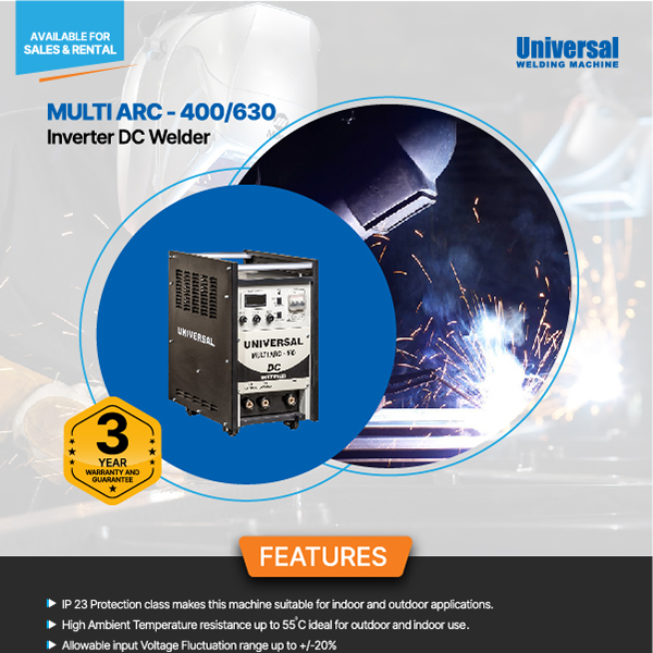Multi arc 400-630 from universal welding machine
