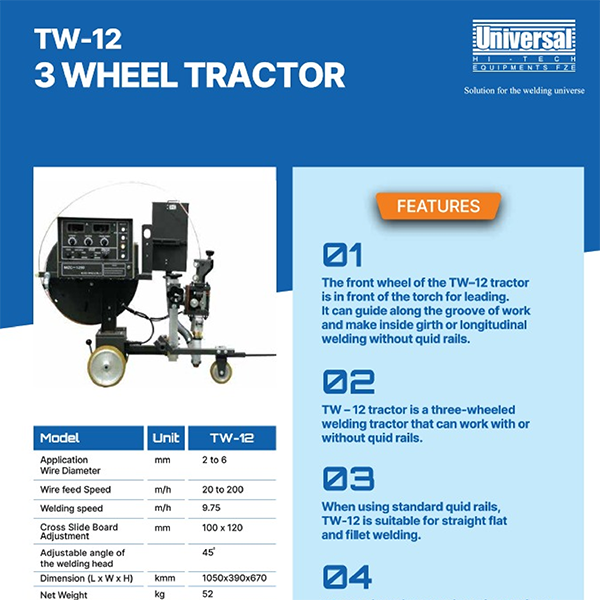 Industrial 3 wheel tractor available in uae from universal