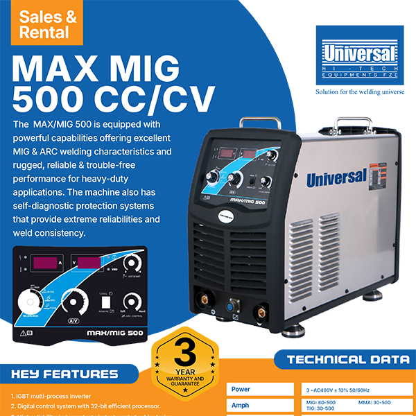 Industrial welding max mig 500 manufacturers in uae