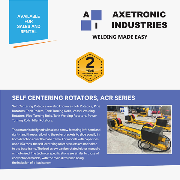 Manufacturing sales and rental of welding rotators available across gcc from universal Manufacturing sales and rental of welding rotators available across gcc from universal